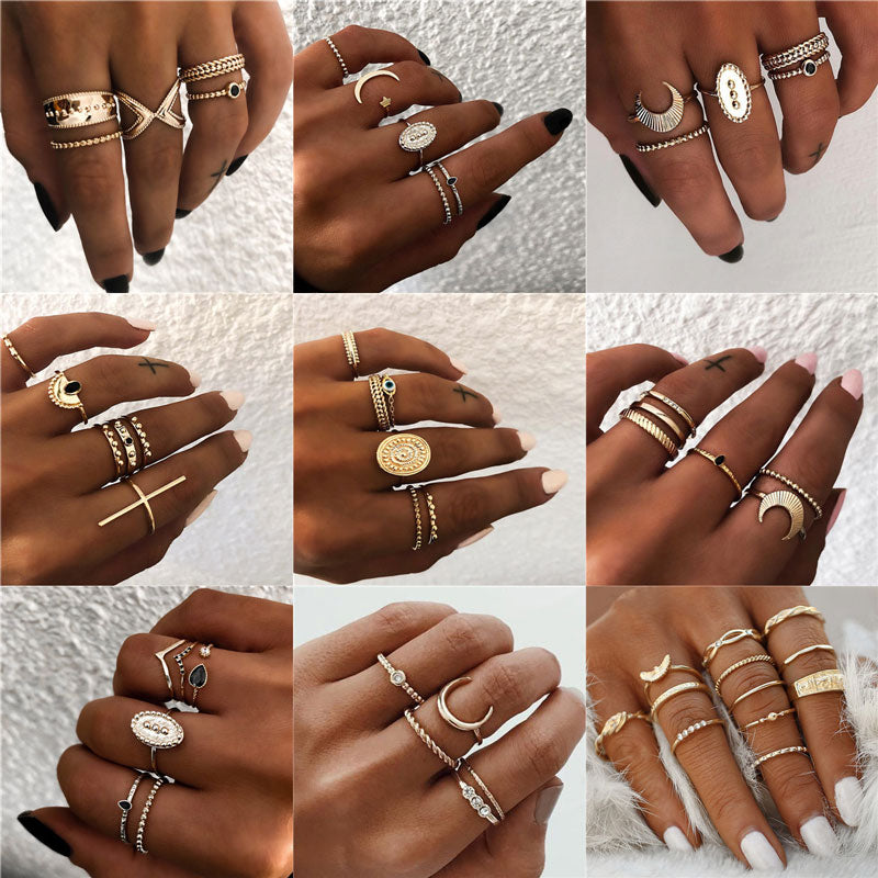 Women Bohemian Vintage Joint Ring