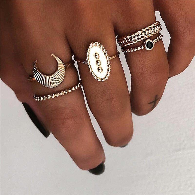 Women Bohemian Vintage Joint Ring