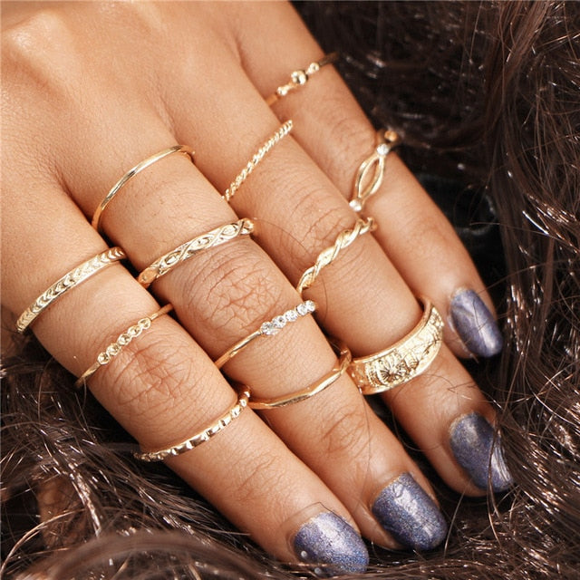 Women Bohemian Vintage Joint Ring