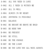 Inspirational Quote Carved Stainless Steel Bangle