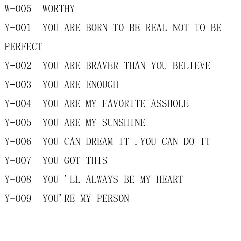 Inspirational Quote Carved Stainless Steel Bangle