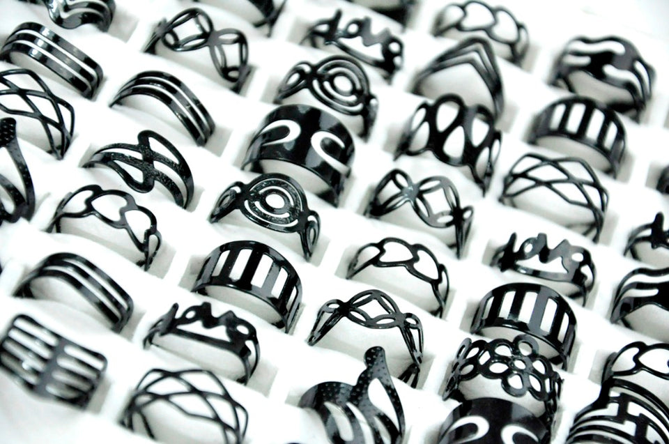 Zinc Alloy Vintage Black Alloy Gypsy Adjustable Rings Toe Ring