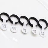 Fashion Unisex Simple Titanium Black Ring