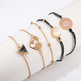 5pcs Bohemia New Trendy Map Bracelets