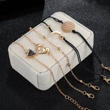 5pcs Bohemia New Trendy Map Bracelets