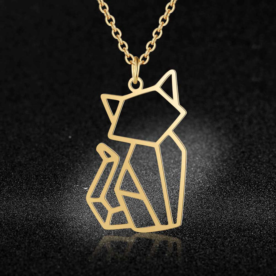 Unique Design Cat Pendant Necklace