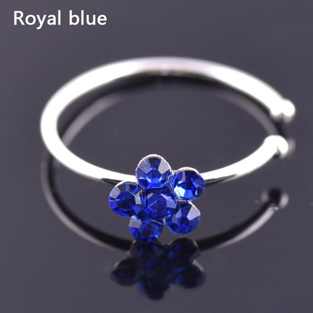 Colorful Nostril Stainless Clip-on Nose Rings