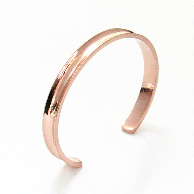 New stainless steel open arc bracelet