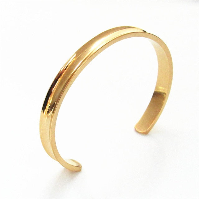 New stainless steel open arc bracelet