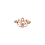 New Bohemian Lotus Flower Adjustable Toe Ring