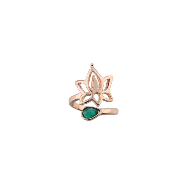 New Bohemian Lotus Flower Adjustable Toe Ring