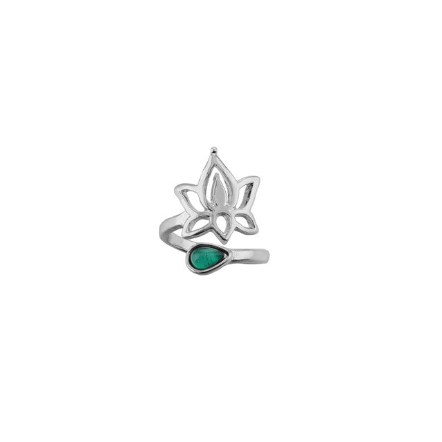 New Bohemian Lotus Flower Adjustable Toe Ring
