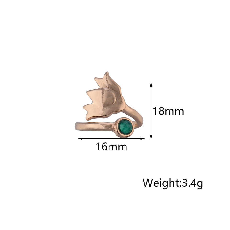 New Bohemian Lotus Flower Adjustable Toe Ring
