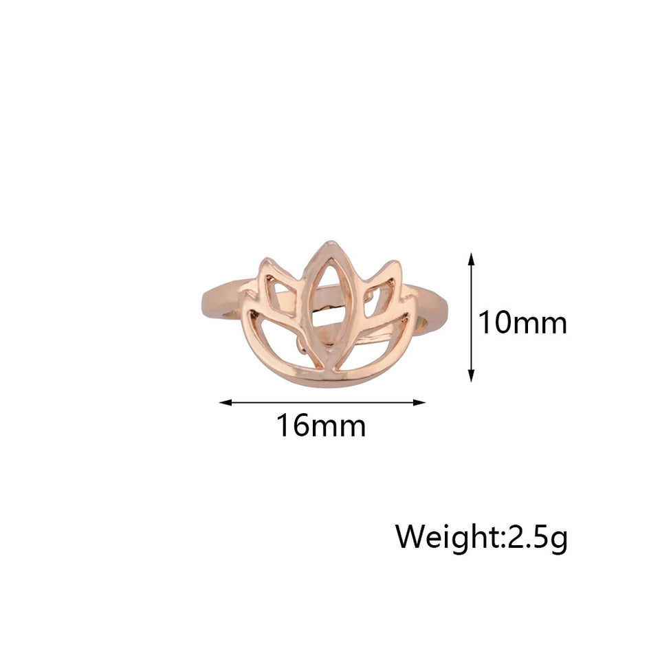 New Bohemian Lotus Flower Adjustable Toe Ring