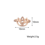New Bohemian Lotus Flower Adjustable Toe Ring