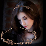 Fashion Women Leaf Rhinestone Hair Band