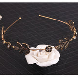 Fashion Women Leaf Rhinestone Hair Band