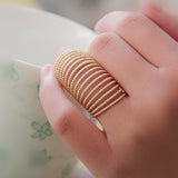 New Vintage Alloy Long Spring Ring