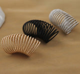 New Vintage Alloy Long Spring Ring
