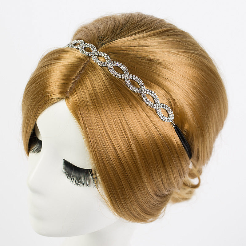 Women Fashion Crystal Head Chain
