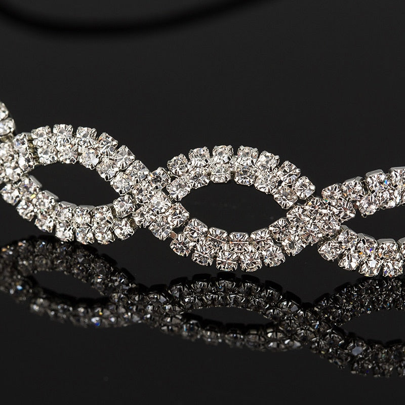 Women Fashion Crystal Head Chain