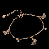 Sweet Simple Butterfly Leaf Shape Anklet