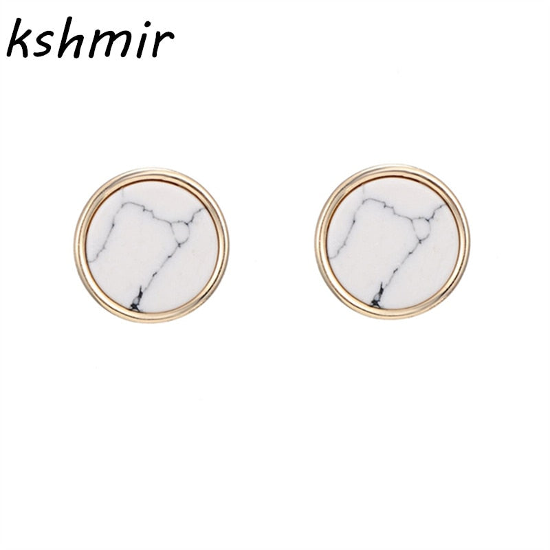 Round Natural Earring