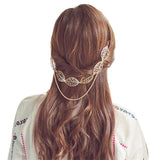 Golden Hollow Leaf Head Chain