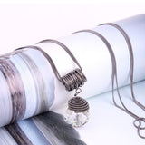 New Big Drop Long Pendant Necklaces Chain