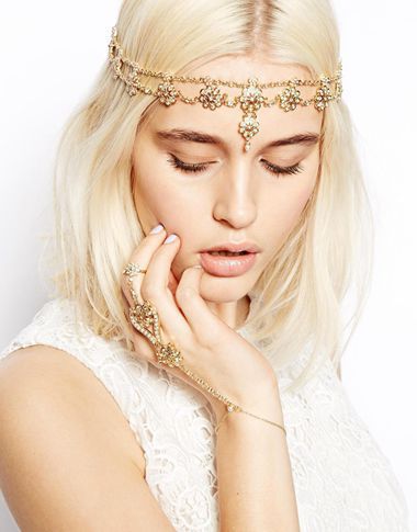 Pearl Tassel Flower Stretch Headband