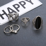 5pcs High Quality Bohemia Style Rings Set