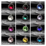 Rhinestone Crystal Birthstone Adjustable Bangle