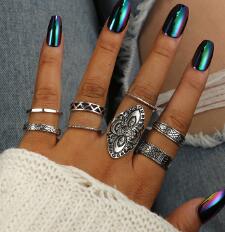 5pcs High Quality Bohemia Style Rings Set