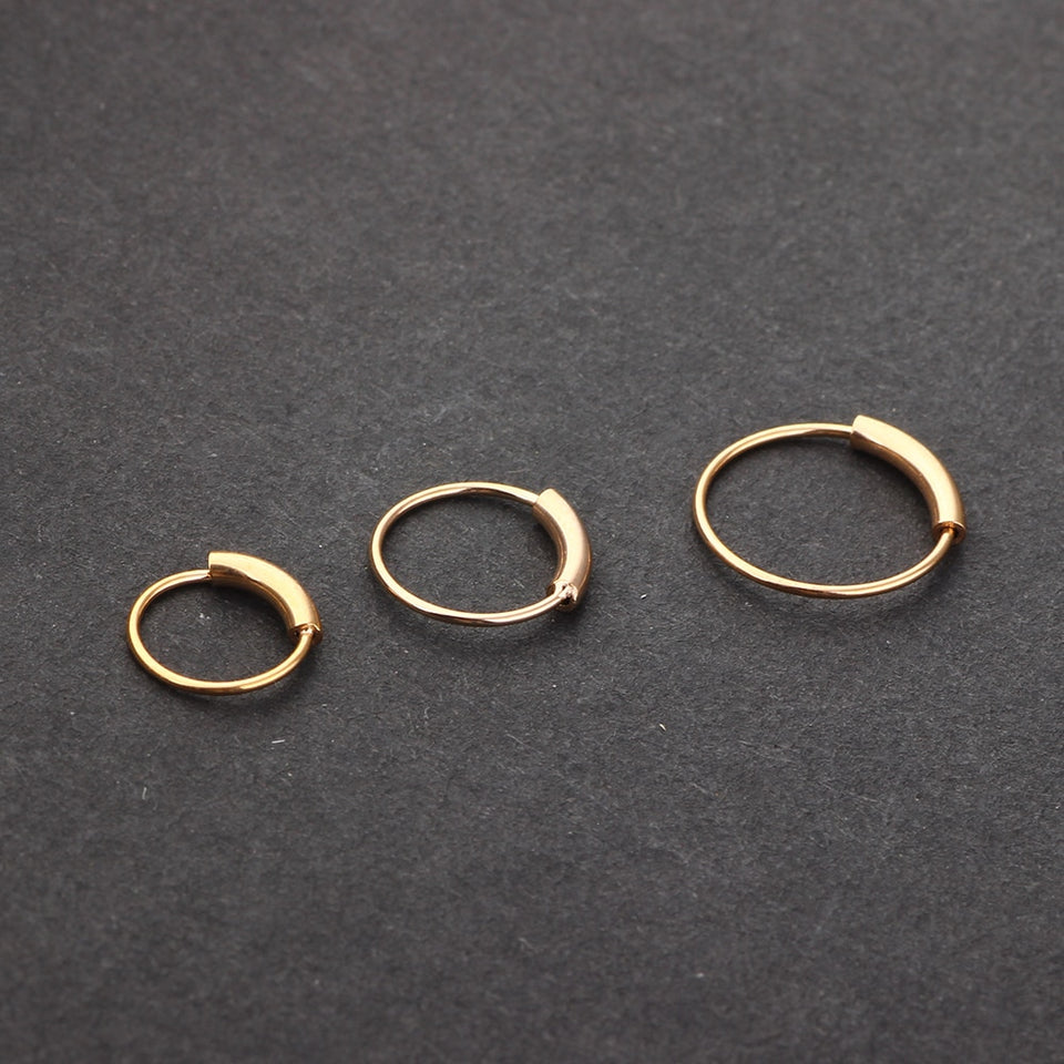 Steel Hinged Clicker Piercing Nose Ring