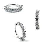 Round Zircon Bendable Gem Ring