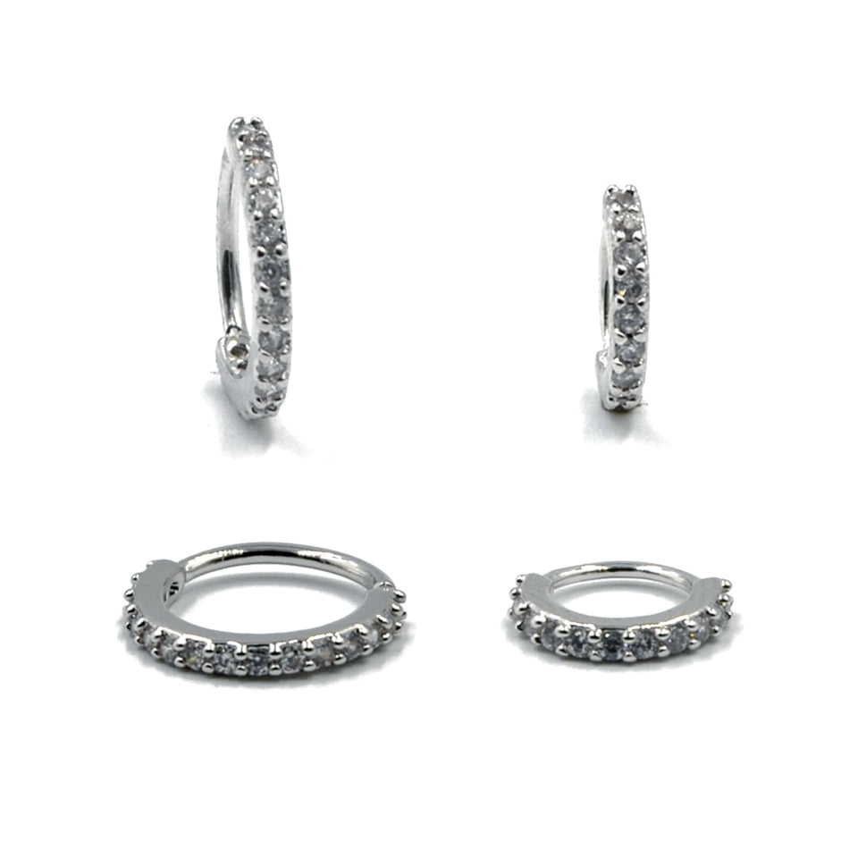 Round Zircon Bendable Gem Ring