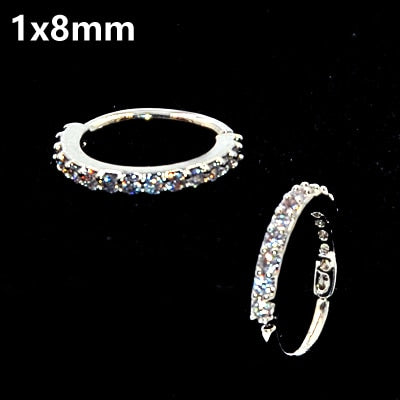 Round Zircon Bendable Gem Ring