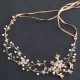 Luxury Tiara Silver Pearl Headbands