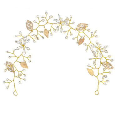 Luxury Tiara Silver Pearl Headbands