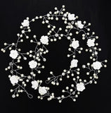 Luxury Tiara Silver Pearl Headbands