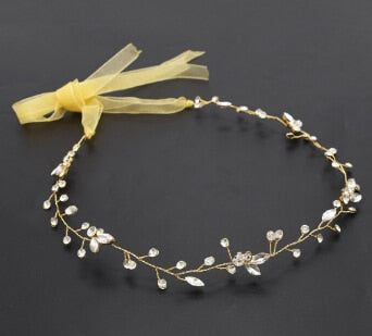 Luxury Tiara Silver Pearl Headbands
