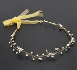 Luxury Tiara Silver Pearl Headbands