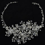 Luxury Tiara Silver Pearl Headbands