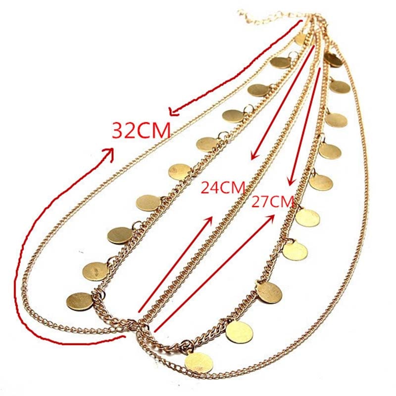 Classic Multi-layer Gold Hair Jewelry