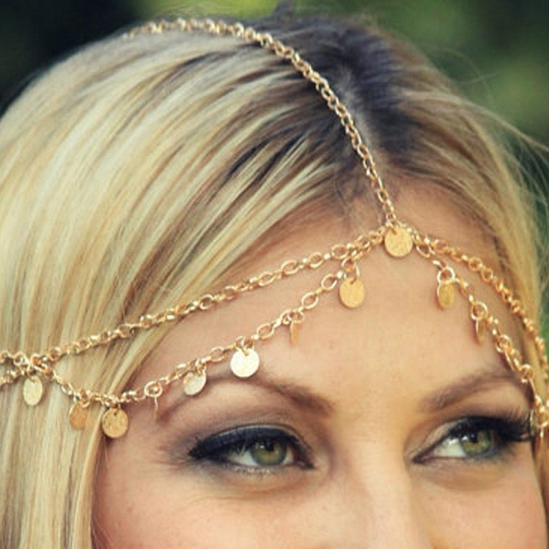 Trendy Hair Decoration Indian Boho Head Chain