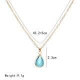 Waterdrop Crystal Pendant Necklace