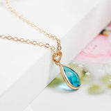 Waterdrop Crystal Pendant Necklace