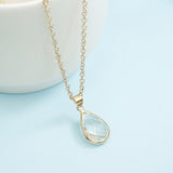 Waterdrop Crystal Pendant Necklace