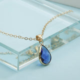 Waterdrop Crystal Pendant Necklace