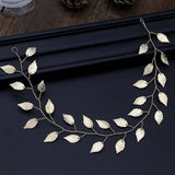 Fashion Gold Leaf Copper Metal Headband
